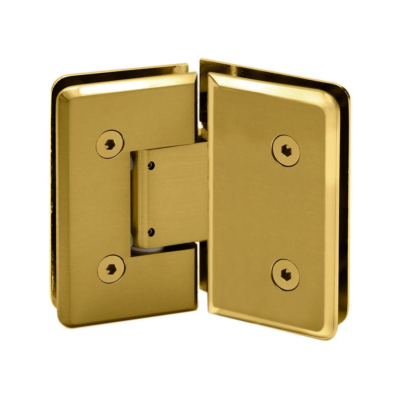 FHC FHC Carolina Series 135 Degree Adjustable Glass - To - Glass Hinge For 3/8" To 1/2" Glass CLNA135SB