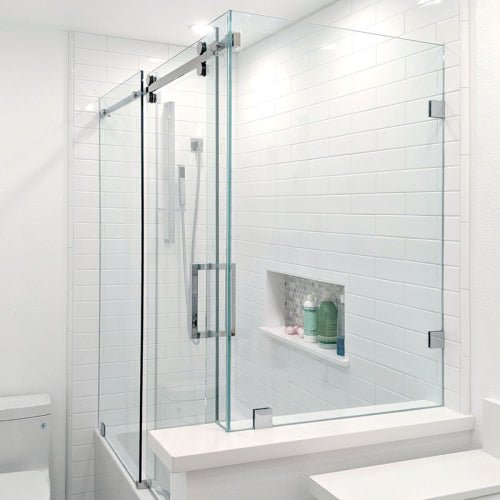 FHC FHC Denali Series 180 Deg Sliding Shower Door Kit DEN180BS