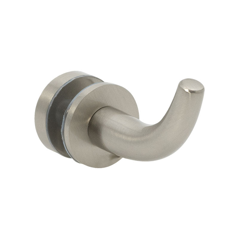 FHC FHC Glass Mount Towel/Robe Hook GH1BN