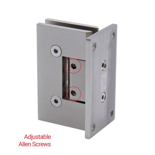 FHC FHC Glendale Adjustable Wall Mount Hinge Full Back Plate GLENA4BN