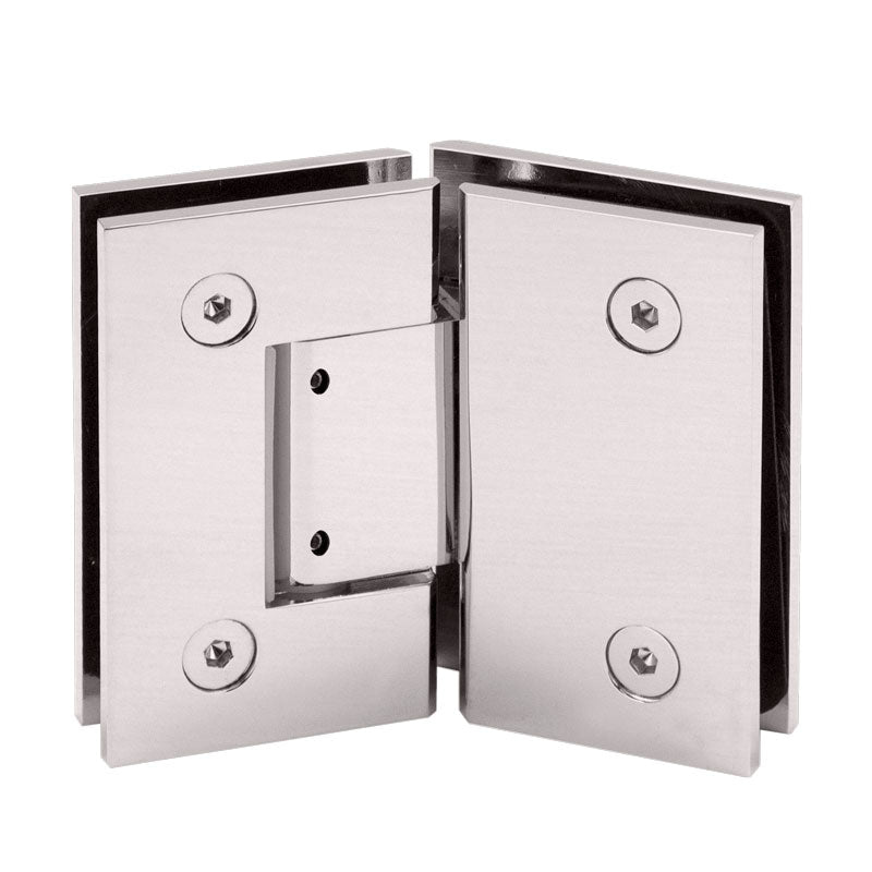 FHC FHC Glendale Series 135 Degree Adjustable Glass - To - Glass Hinge For 3/8" To 1/2" Glass GLENA135BN