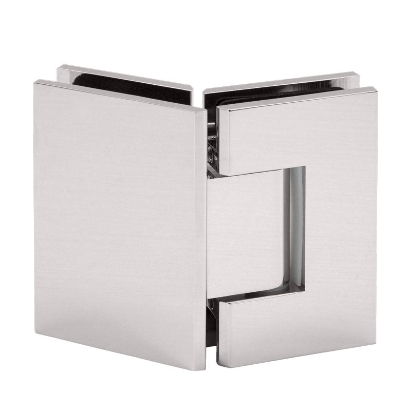 FHC FHC Glendale Series 135 Degree Adjustable Glass - To - Glass Hinge For 3/8" To 1/2" Glass GLENA135BN