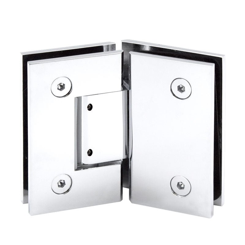 FHC FHC Glendale Series 135 Degree Adjustable Glass - To - Glass Hinge For 3/8" To 1/2" Glass GLENA135CH