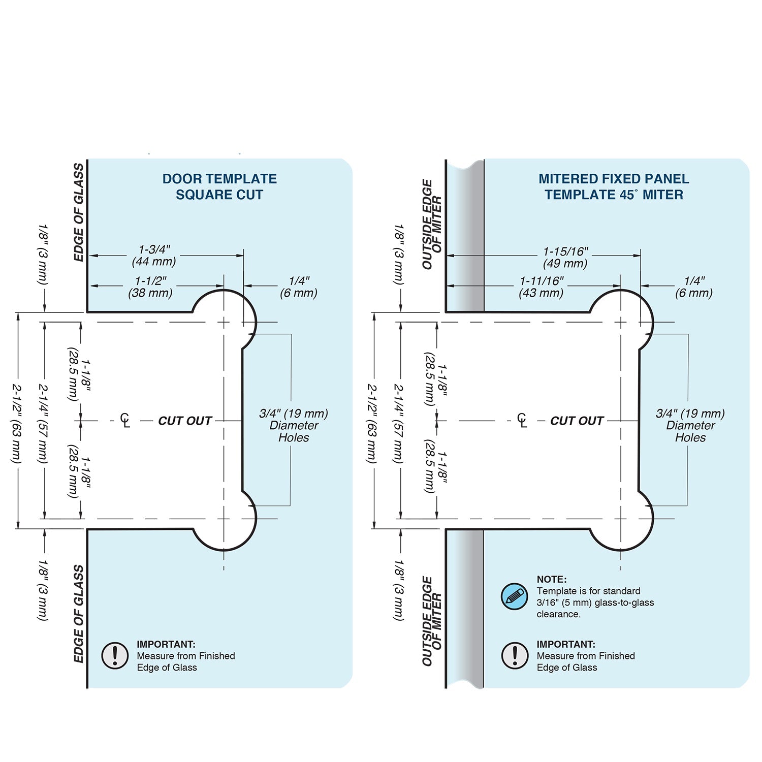 FHC FHC Glendale Series 135 Degree Glass To Glass Hinge GLEN135BN