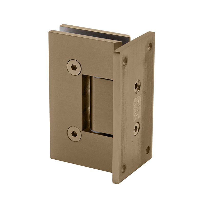 FHC FHC Glendale Square 5 Degree Positive Close Wall Mount Hinge Full Back Plate GLENF5BBRZ