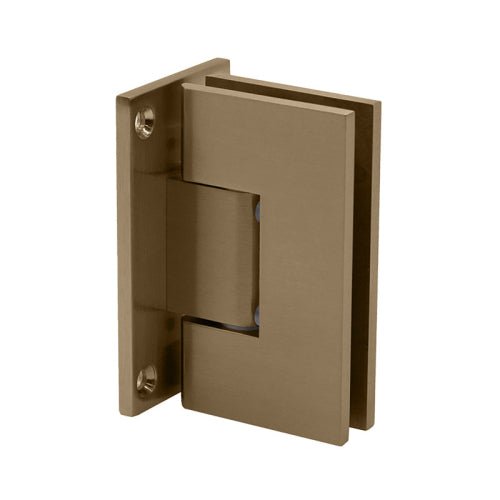 FHC FHC Glendale Square 5 Degree Positive Close Wall Mount Hinge Full Back Plate GLENF5BBRZ