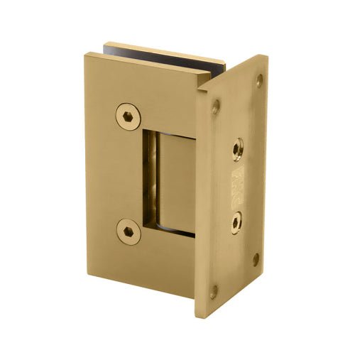 FHC FHC Glendale Square 5 Degree Positive Close Wall Mount Hinge Full Back Plate GLENF5SB