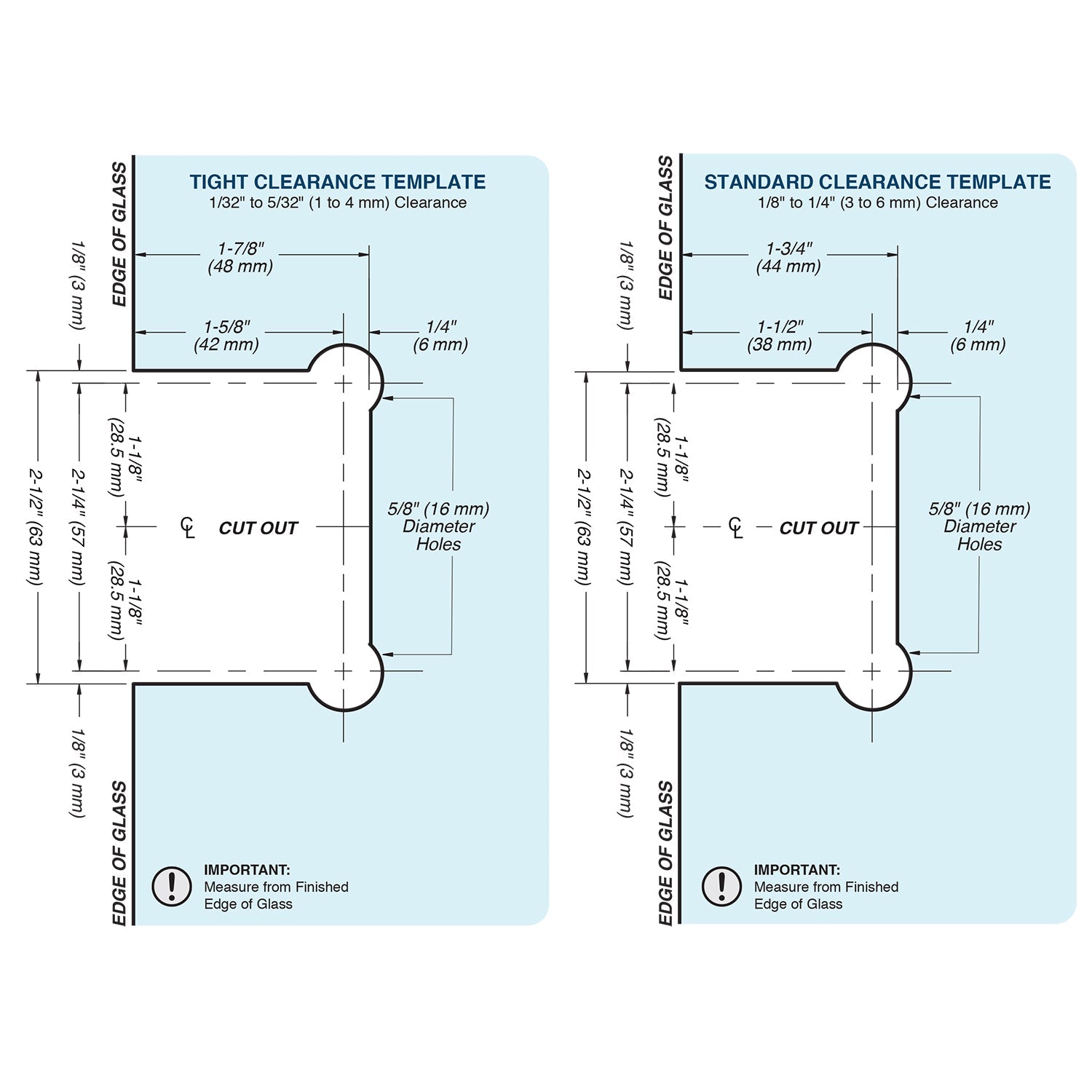 FHC FHC Glendale Square 5 Degree Positive Close Wall Mount Hinge Offset Back Plate GLENS5BN