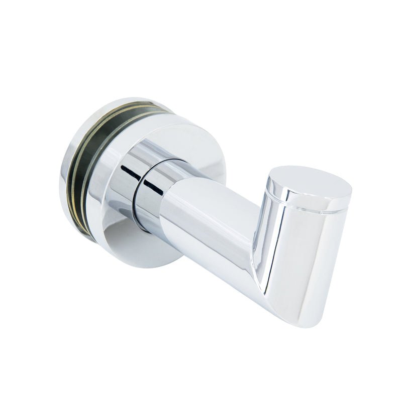 FHC - FHC Mitered Thru - Glass Towel/Robe Hook For 3/8" And 1/2" Glass - MRH1CH