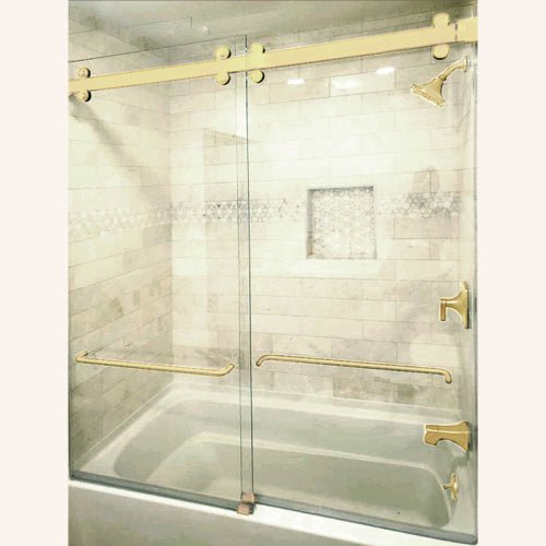 FHC - FHC Napa Series 180 Deg Sliding Shower Door Kit - NAPA180SB