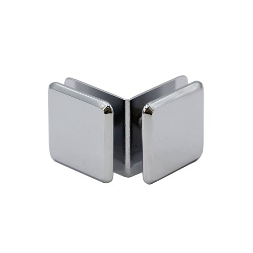 FHC - FHC Open Faced Beveled 90" Degree Glass - To - Glass Clamp For 3/8" And 1/2" Glass - CBU0F90CH