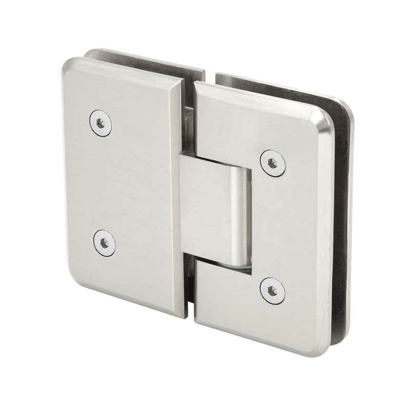 FHC - FHC Pasadena HD Beveled Glass To Glass 180 Degree Hinge - PAS180BN