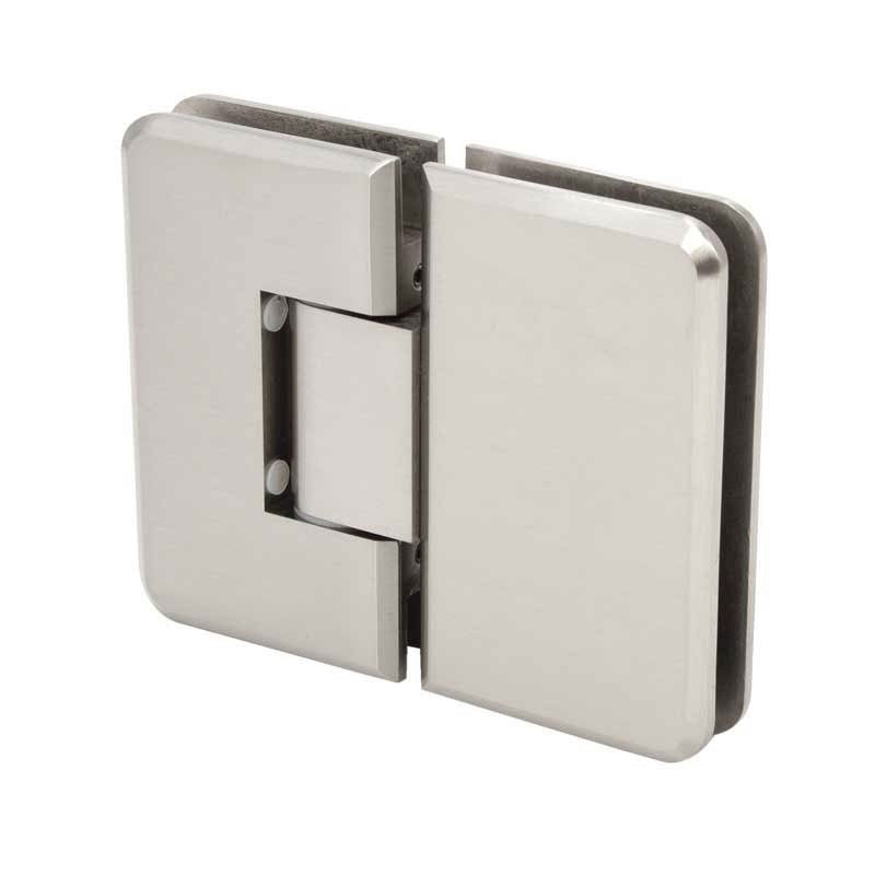 FHC - FHC Pasadena HD Beveled Glass To Glass 180 Degree Hinge - PAS180BN