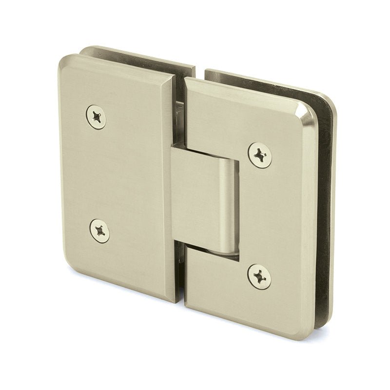 FHC - FHC Pasadena HD Beveled Glass To Glass 180 Degree Hinge - PAS180PN