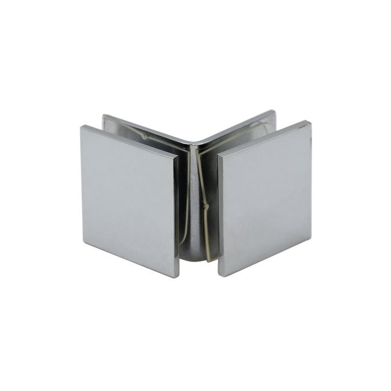 FHC FHC Open Face Square - 90 Degree Glass Clamp For 3/8" And 1/2" Glass CSU0F90CH