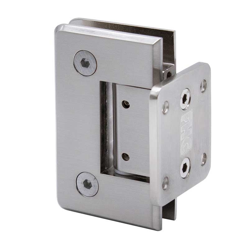 FHC FHC Preston Adjustable Beveled Wall Mount Hinge Short Back Plate PRESAS2BN