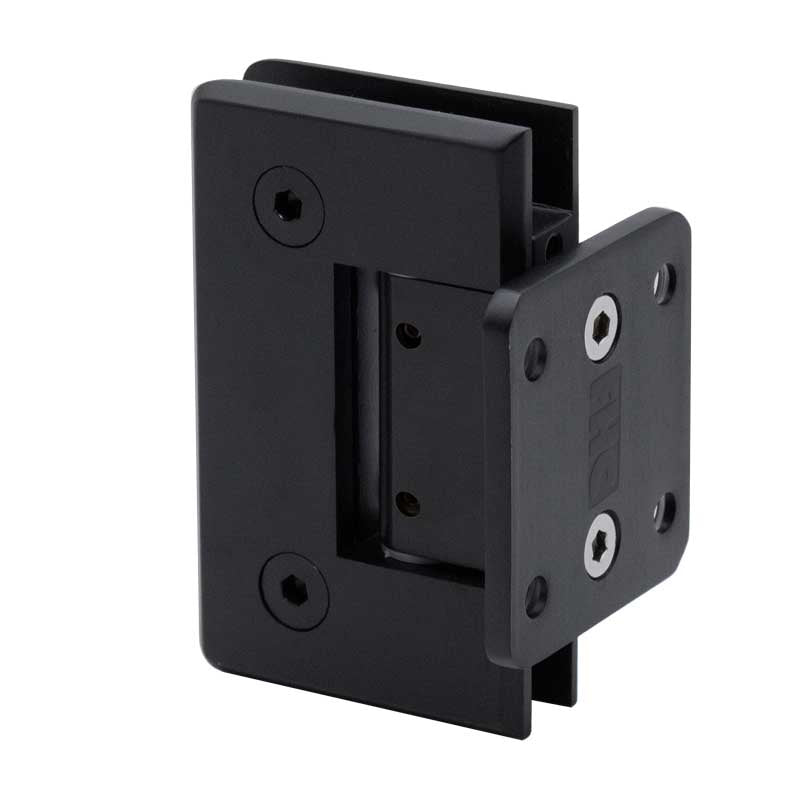 FHC FHC Preston Adjustable Beveled Wall Mount Hinge Short Back Plate PRESAS2MB