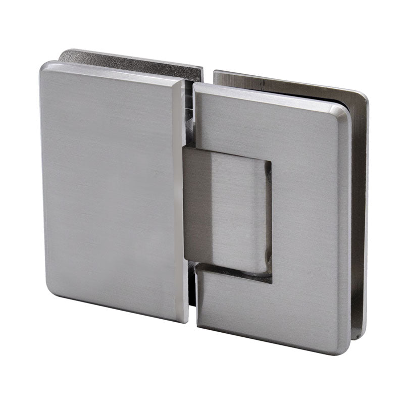 FHC FHC Preston Beveled 5 Degree Positive Close Glass To Glass 180 Degree Hinge PRES580BN