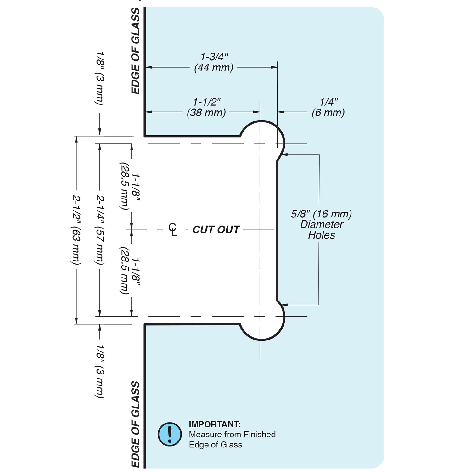 FHC FHC Preston Beveled 5 Degree Positive Close Offset Back Plate Wall Mount Hinge PRES05BN