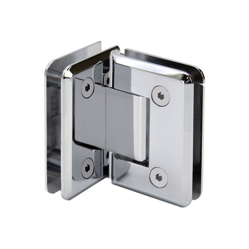 FHC FHC Preston Beveled Glass To Glass 90 Degree Hinge PRES90CH