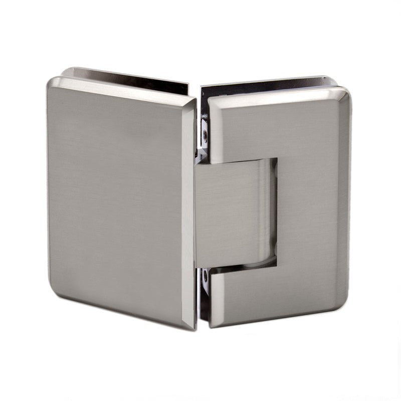 FHC FHC Preston Series 135 Degree Adjustable Glass - To - Glass Hinge For 3/8" To 1/2" Glass PRESA135BN