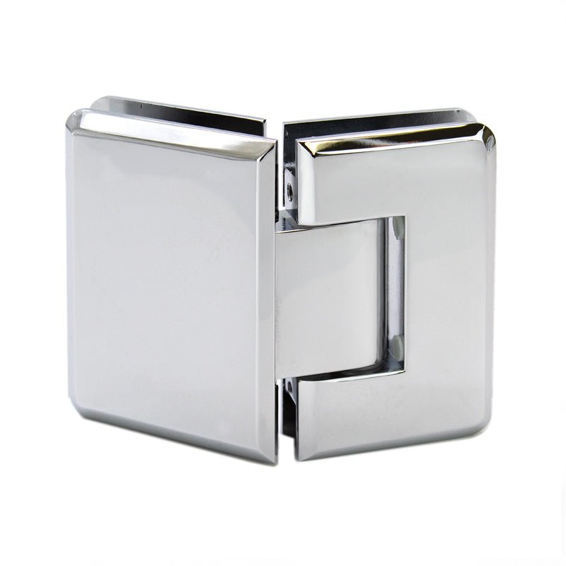 FHC FHC Preston Series 135 Degree Adjustable Glass - To - Glass Hinge For 3/8" To 1/2" Glass PRESA135CH