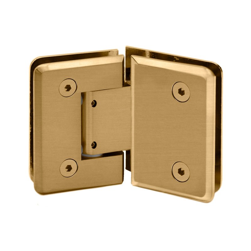 FHC FHC Preston Series 135 Degree Adjustable Glass - To - Glass Hinge For 3/8" To 1/2" Glass PRESA135SB