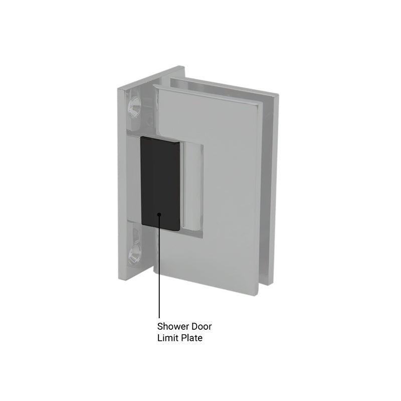 FHC FHC Shower Door Hinge Limit Plates 4.0mm Thick HLP400RB