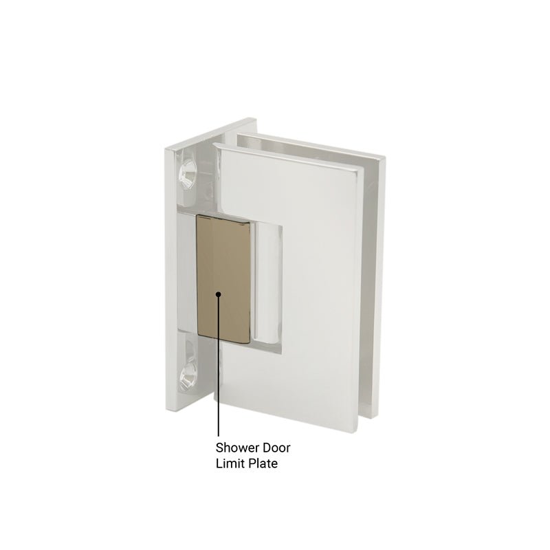 FHC FHC Shower Door Hinge Limit Plates 4.0mm Thick HLP40BBRZ