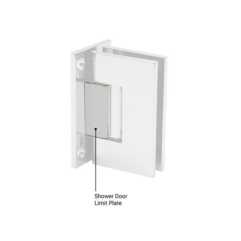 FHC FHC Shower Door Hinge Limit Plates 4.0mm Thick HLP40BN