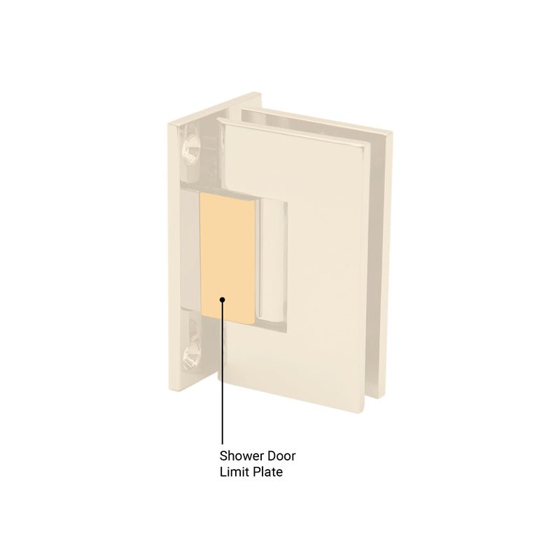 FHC FHC Shower Door Hinge Limit Plates 4.0mm Thick HLP40SB