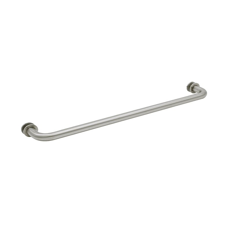 FHC FHC Tubular Towel Bar Single - Sided with Washers for 1/4" To 1/2" Glass TBR20BN