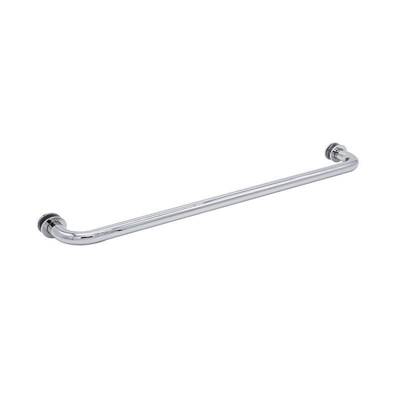 FHC FHC Tubular Towel Bar Single - Sided with Washers for 1/4" To 1/2" Glass TBR20CH