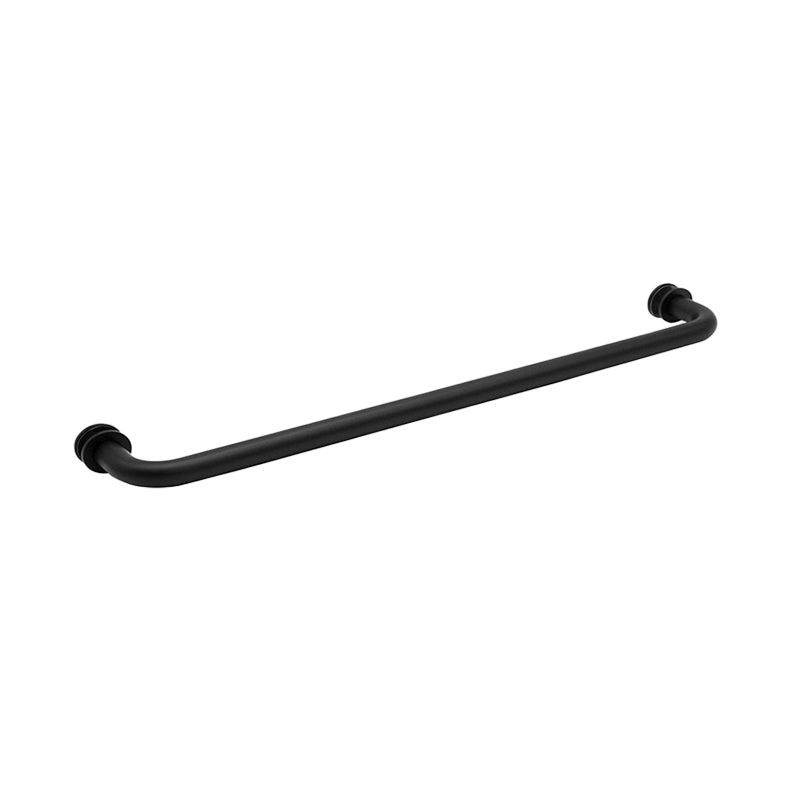 FHC FHC Tubular Towel Bar Single - Sided with Washers for 1/4" To 1/2" Glass TBR20MB