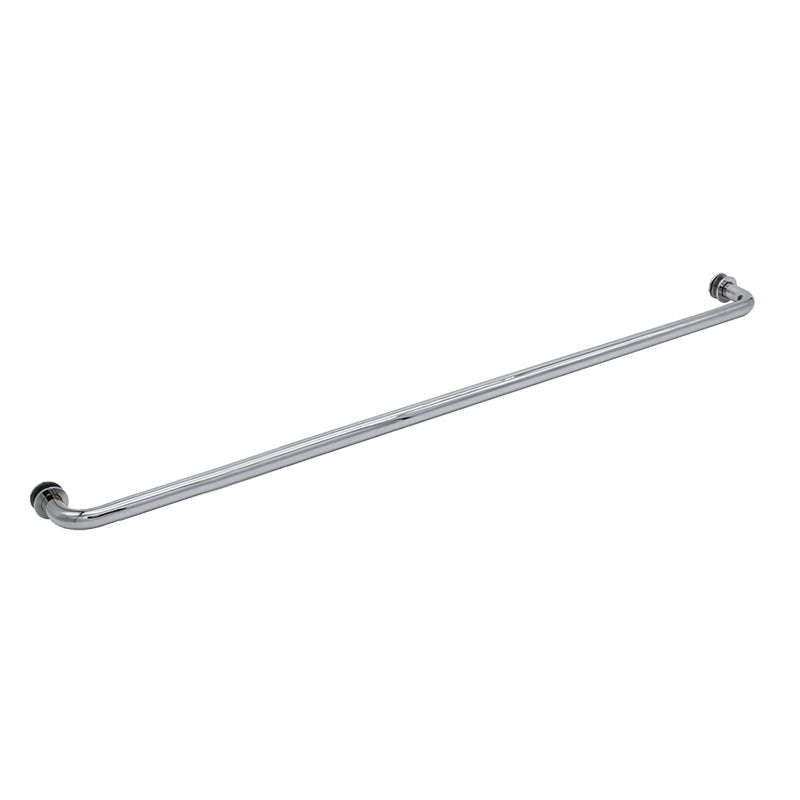 FHC FHC Tubular Towel Bar Single - Sided with Washers for 1/4" To 1/2" Glass TBR30CH