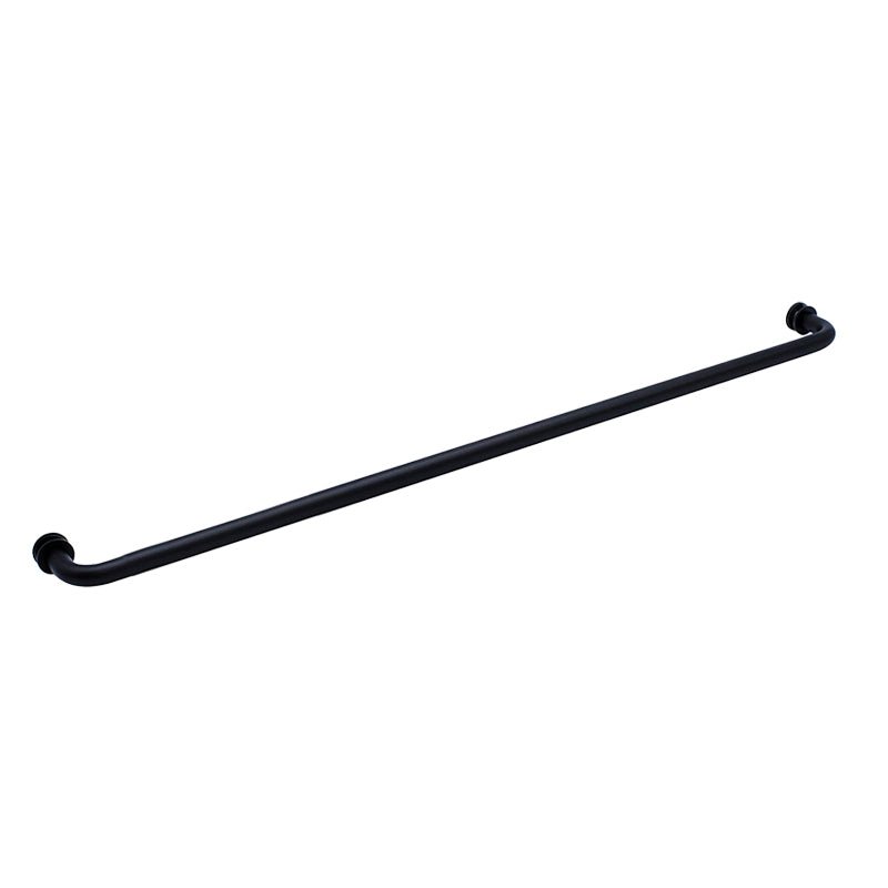 FHC FHC Tubular Towel Bar Single - Sided with Washers for 1/4" To 1/2" Glass TBR30MB