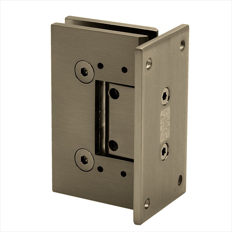 FHC FHC Venice Adjustable Square Wall Mount Hinge Full Back Plate VENA4BBRZ