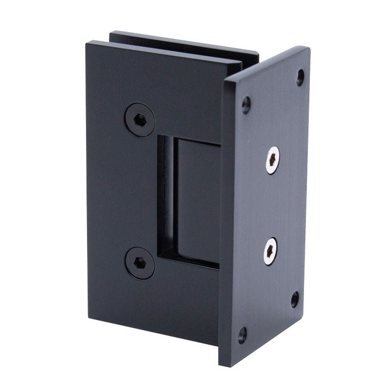 FHC FHC Venice Adjustable Square Wall Mount Hinge Full Back Plate VENA4MB