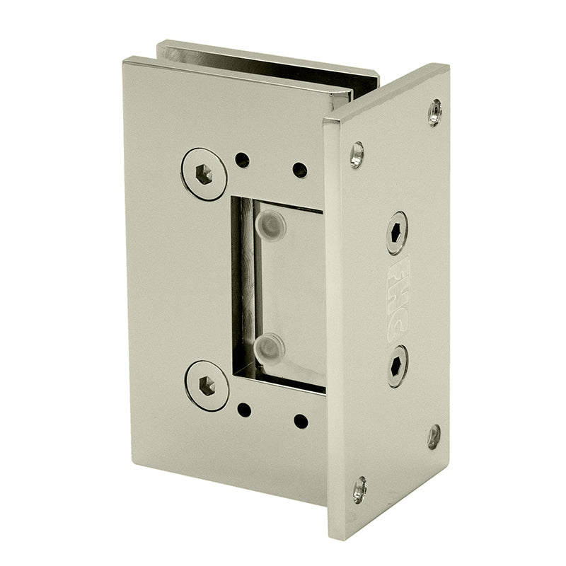 FHC FHC Venice Adjustable Square Wall Mount Hinge Full Back Plate VENA4PN