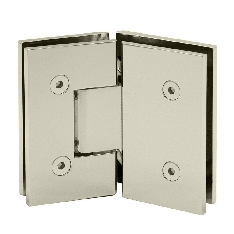 FHC FHC Venice Series 135 Deg Adjustable Glass - To - Glass Hinge For 3/8" To 1/2" Glass VENA135BBRZ