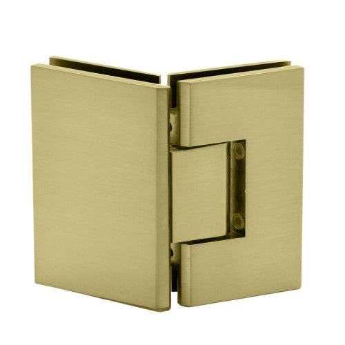 FHC FHC Venice Series 135 Deg Adjustable Glass - To - Glass Hinge For 3/8" To 1/2" Glass VENA135SB