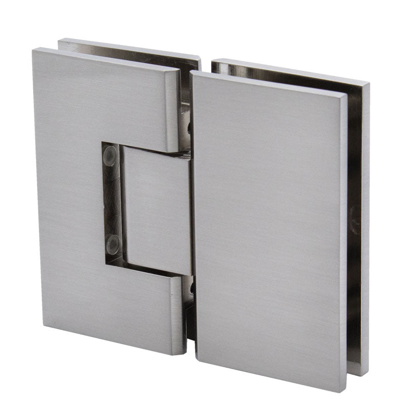 FHC FHC Venice Series 180 Degree Adjustable Glass - To - Glass Hinge For 3/8" To 1/2" Glass VENA180BN