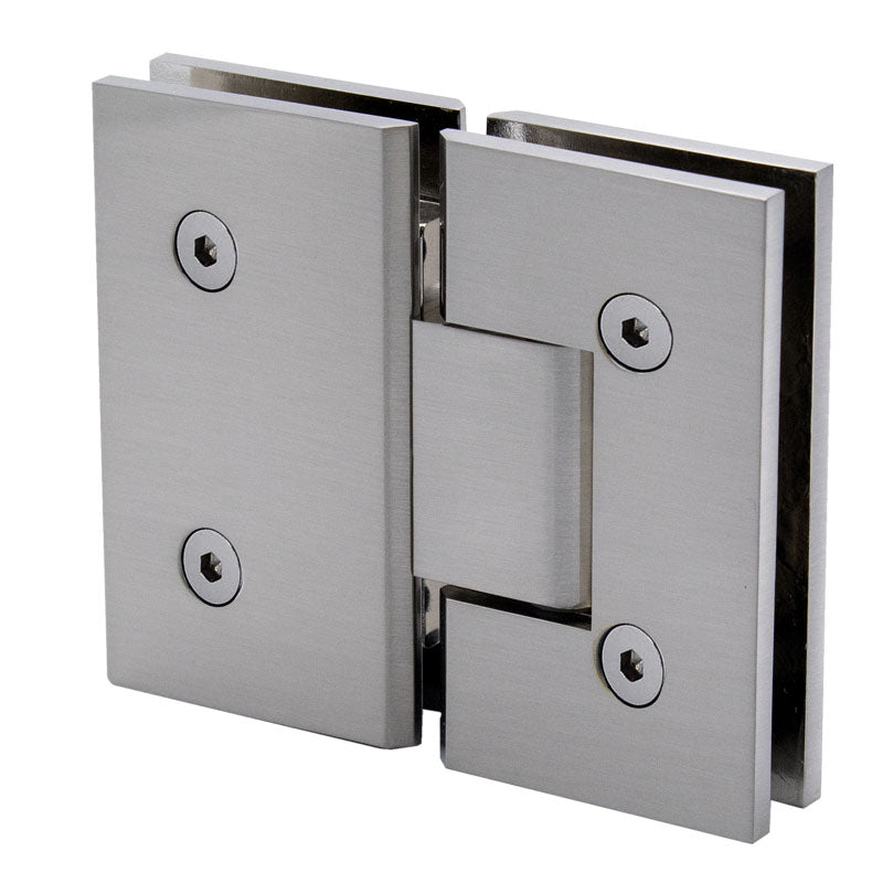 FHC FHC Venice Series 180 Degree Adjustable Glass - To - Glass Hinge For 3/8" To 1/2" Glass VENA180BN