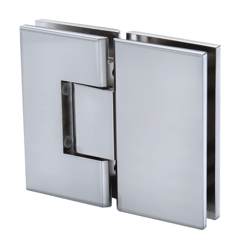 FHC FHC Venice Series 180 Degree Adjustable Glass - To - Glass Hinge For 3/8" To 1/2" Glass VENA180CH