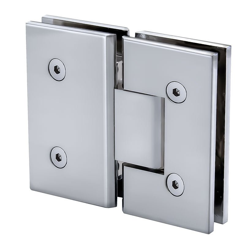 FHC FHC Venice Series 180 Degree Adjustable Glass - To - Glass Hinge For 3/8" To 1/2" Glass VENA180CH