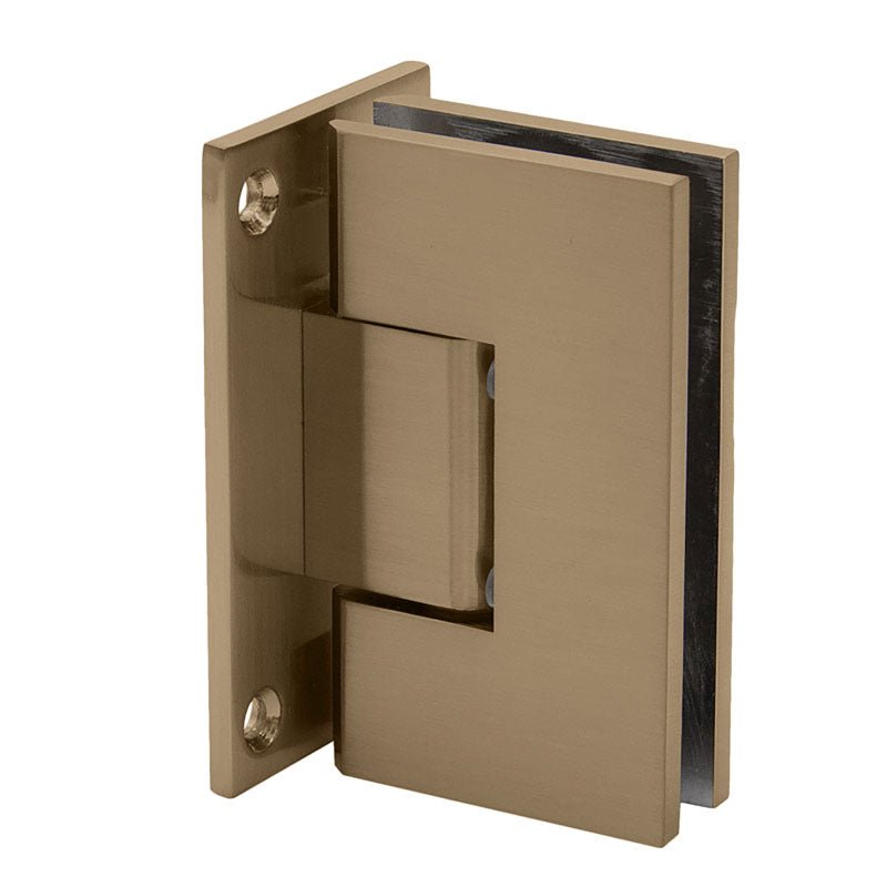 FHC FHC Venice Square 5 Degree Positive Close Wall Mount Hinge Full Back Plate VENF5BBRZ