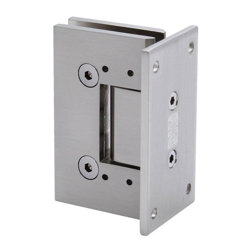 FHC FHC Venice Square 5 Degree Positive Close Wall Mount Hinge Full Back Plate VENF5BN