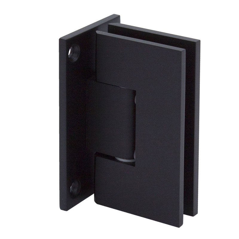 FHC FHC Venice Square 5 Degree Positive Close Wall Mount Hinge Full Back Plate VENF5MB