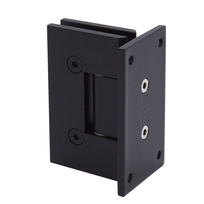 FHC FHC Venice Square 5 Degree Positive Close Wall Mount Hinge Full Back Plate VENF5MB