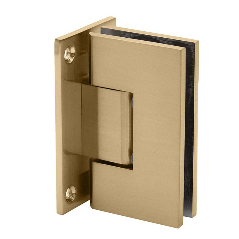 FHC FHC Venice Square 5 Degree Positive Close Wall Mount Hinge Full Back Plate VENF5SB